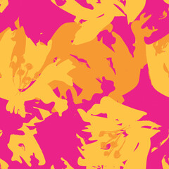 Floral Brush strokes Seamless Pattern Design