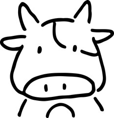 Vector Cute Sweet Cow