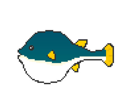 recommend clip art: Clip art design of pufferfish