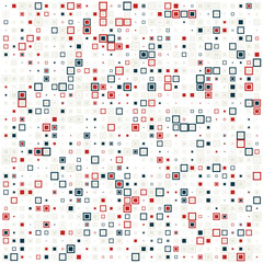 Obraz premium Squares halftone random pattern background. Vector illustration.