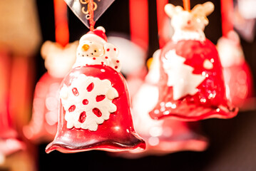 Nuremberg, Germany. Christkindlesmarkt is the  Christmas Market winter fair in Bayern land.