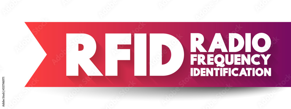 Poster rfid radio-frequency identification - electromagnetic fields to automatically identify and track tag