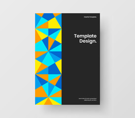 Unique banner design vector illustration. Vivid geometric pattern presentation concept.