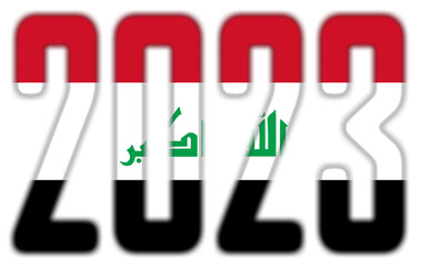 2023 - With the Flag of Iraq
