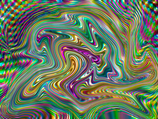 melt color chess illusion rainbow wavechess color abstract wallpaper background space dimention black white BG backdrop