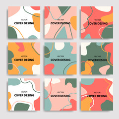 Fototapeta premium Editable post for social media in bright colors. The concept of promoting your product.