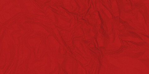 Red crumpled paper and red paper texture .  The textures can be used for background of text or any contents.	
