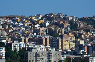 Fototapeta na wymiar Vista de Málaga desde la Finca de la Concepción