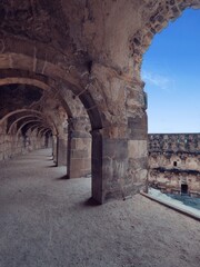 Fototapeta na wymiar ancient roman aqueduct country