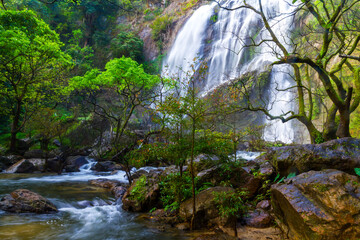 Khlong Lan Waterfall is beautiful