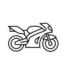 Fototapeta premium Motorcycle icon vector design template
