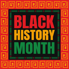 Black History Month celebration post design