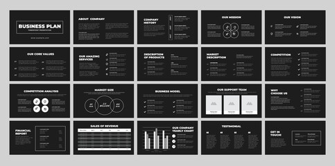 Business Plan Presentation, Business plan powerpoint presentation. Use for modern keynote presentation background, keynote presentation slides, website slider, landing page, annual report.