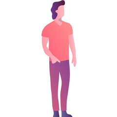 Man vector icon male person isolated on white