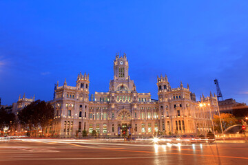 Naklejka premium Communications Palace, Madrid, Spain