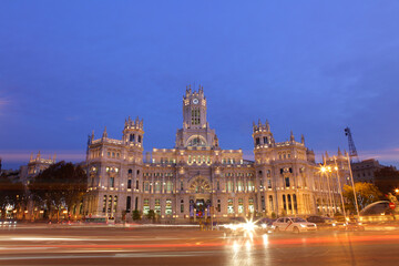 Fototapeta na wymiar Communications Palace, Madrid, Spain