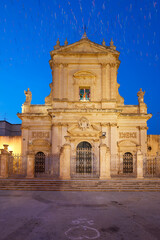 Fototapeta premium The Basilica di Santa Maria Maggiore in Ispica, Sicily, Italy