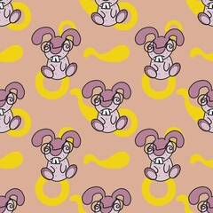 seamless rabbit for background texture backdrop wallpaper
