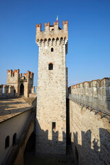 Obraz premium The scaliger castle of Sirmione, Brescia province, Italy