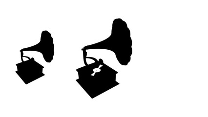 gramophone silhouette