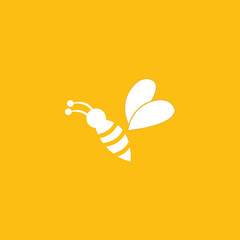 Fototapeta premium Honey bee animal logo Free Vector