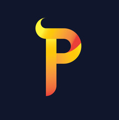  P text logo EPS File 