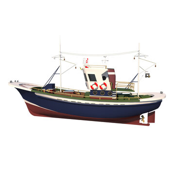 Fishing Boat 1- Lateral view png