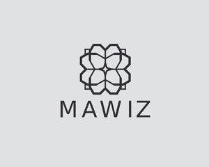 Flower Logo Concept Luxury Style