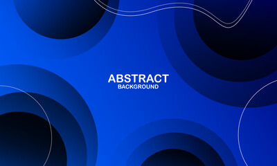 Abstract blue background with waves. Dynamic shapes composition. Vector illustration