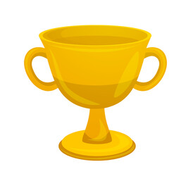 Cartoon shiny championship cup illustration