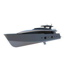 Yacht Speedboat Boat 1 - Perspective F view png