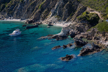 Coastline On Skopelos island, Greece	