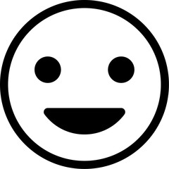 smile face emoji thin line edit, editing icon