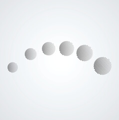 Halftone dots in circle form. round logo . vector dotted frame . design element
