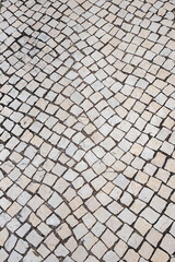 cobblestone pavement of historic street