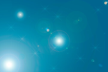 Small dots of soft white light image design on blurred blue background