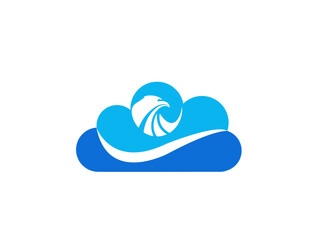 Cloud eagle logo