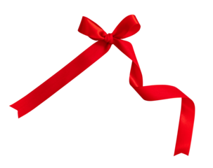 red ribbon isolated