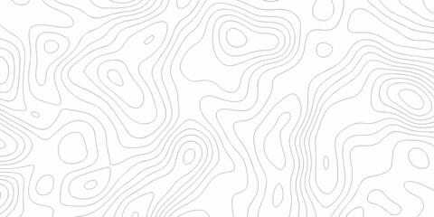 Fototapeta premium Topographic map. Geographic mountain relief. Abstract lines background. Contour maps. Vector illustration, Topo contour map on white background, Topographic contour lines vector map seamless pattern.