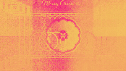 An abstract halftone Christmas background image.