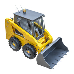 small yellow bulldozer