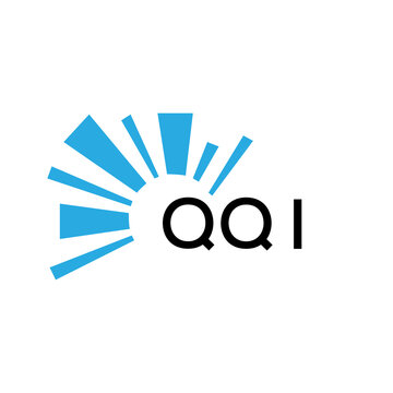 QQI letter logo. QQI blue image on white background and black letter. QQI technology  Monogram logo design for entrepreneur and business. QQI best icon.
