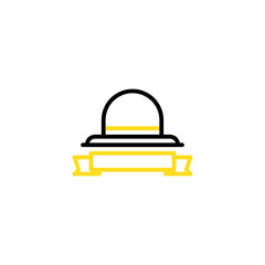 Fototapeta premium Farmer hat Icon