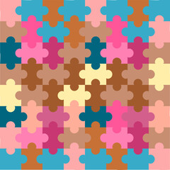 pattern with puzzle pieces background