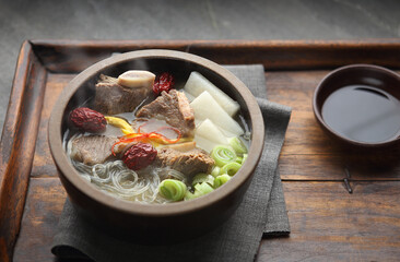 Korean traditional food Galbitang
