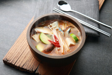 Korean traditional food Soybean Paste Stew

