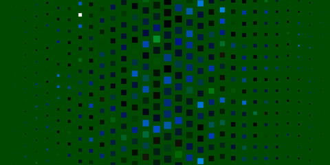 Dark Blue, Green vector template with rectangles.