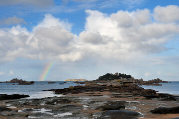 Joli paysage à Trégastel Tourony en Bretagne - France