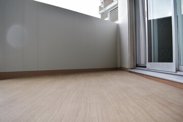 ホテルのベランダ