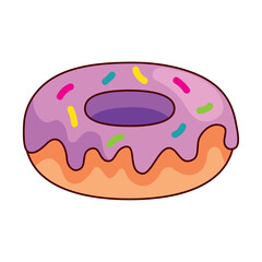 purple sweet donut